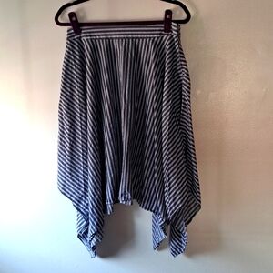 Philosophy Blue/ White striped skirt, Size 6